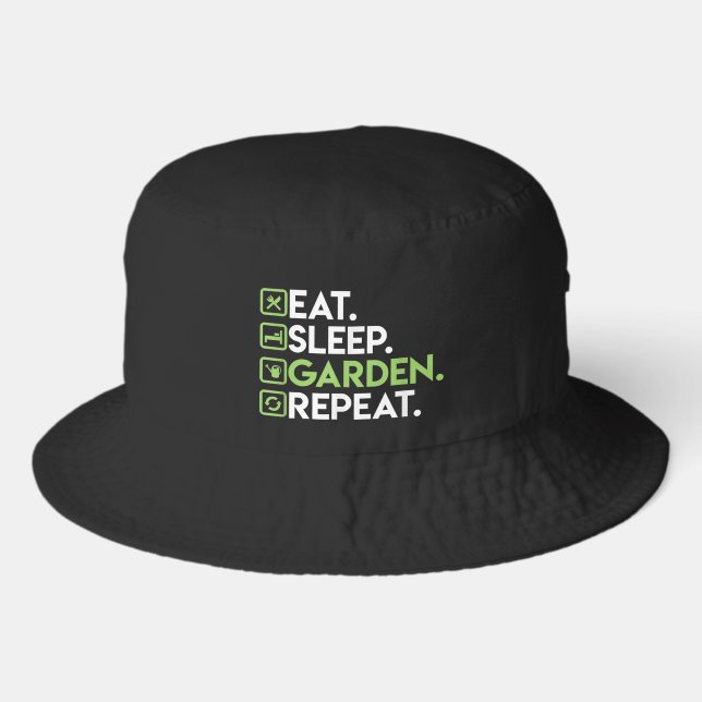 Funny Gardening lovers word art  Bucket Hat (Front)
