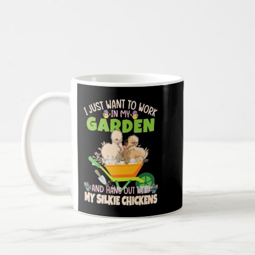 Funny Gardening Plant Lover Silkie Chicken Premium Coffee Mug