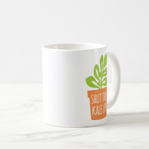 Funny Gardening Pun Shut The Kale Up Coffee Mug | Zazzle