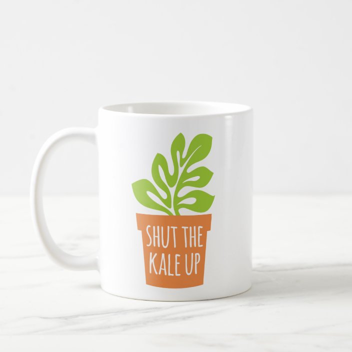 Funny Gardening Pun Shut The Kale Up Coffee Mug | Zazzle.com