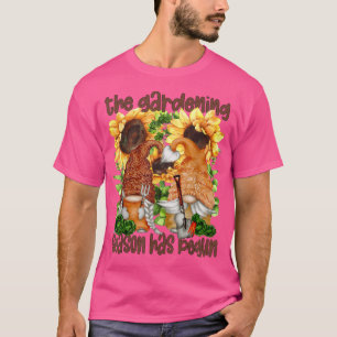 Funny Gardening Retirement Gnomes For Women Yellow T-Shirt