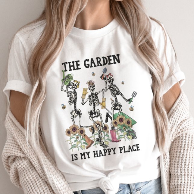 Funny Gardening Skeletons Shirt, Gothic Gardening T-Shirt (Creator Uploaded)