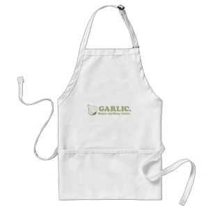 Funny Garlic Adult Apron