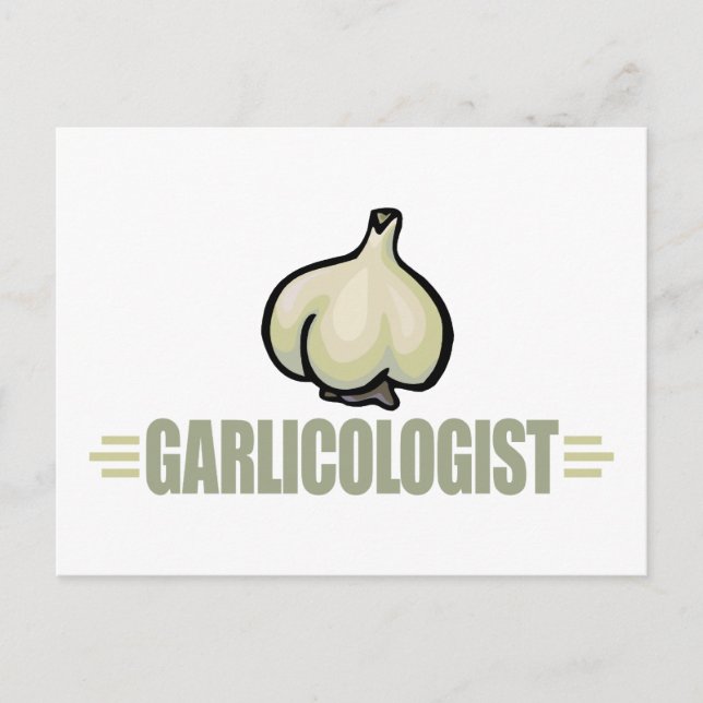 Funny Garlic Postcard (Front)