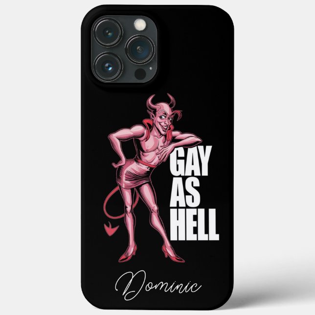 Funny Gay As Hell Demon Case-Mate iPhone Case (Back)
