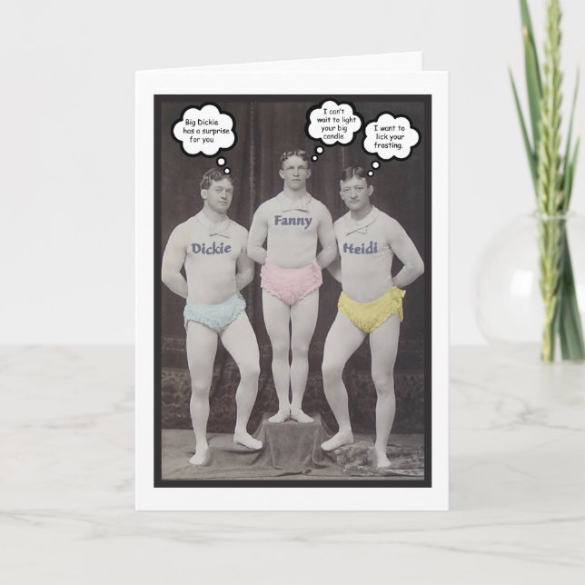 Funny Gay Birthday Card (Front)