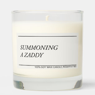 Funny Gay Candle Zaddy Humor Scented Gift