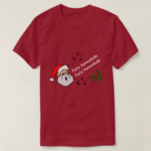 Funny Gay Christmas Feliz Haveadude LGBTQ Humor T-Shirt