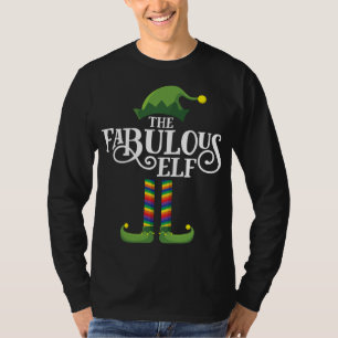 Funny Gay Elf Matching Family Christmas Party T-Shirt