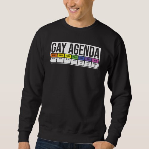 Funny Gay  For Women Men Lgbt Pride Feminist Agend Sweatshirt