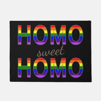 Funny Gay Homo Sweet Homo Rainbow Colors
