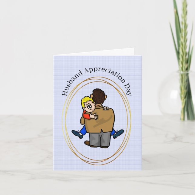 Funny Gay Husband Appreciation Day Card            (Front)