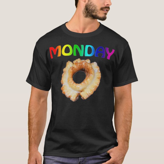 Funny Gay Monday Doughnut Meme LGBTQ Pride Month P T-Shirt (Front)