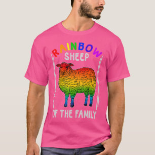 Funny Gay Pride Quote Im The Rainbow Sheep Of The  T-Shirt