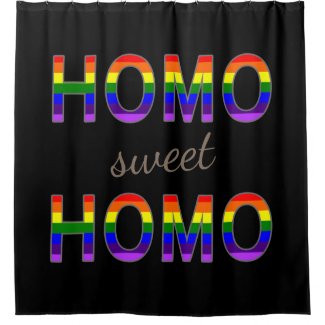 Funny Gay Rainbow Flag Colors Homo Sweet Homo