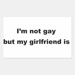 Funny Gay Slogan! Rectangular Sticker