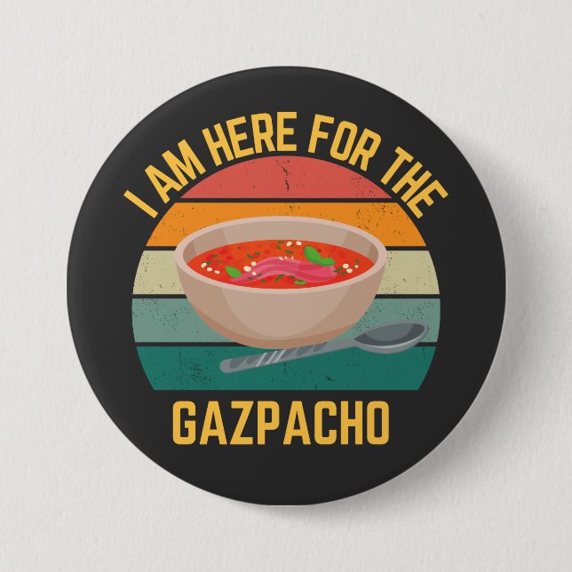 Funny Gazpacho  Button (Front)
