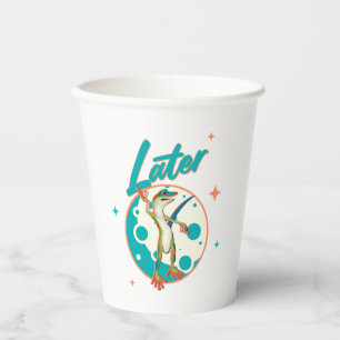 Funny Gecko Later Procrastination Humor Paper Cups