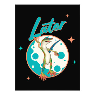 Funny Gecko Later Procrastination Humor Photo Print