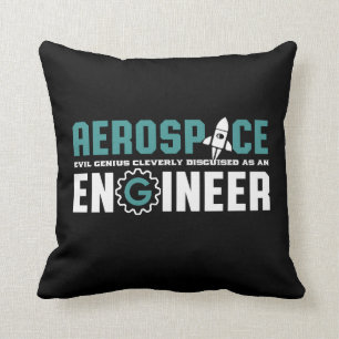 Funny Geek Engineer Aerospace Engineering Major Throw Pillow