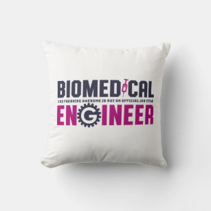 Funny Geek Engineer Biomedical Engineering Major Throw Pillow