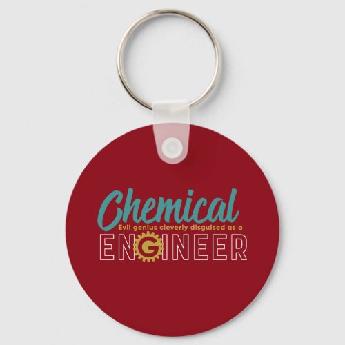 Funny Geek Engineer Chemical Engineering Student Keychain