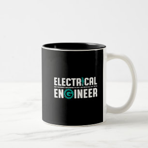 Funny Geek Engineer Electrical Engineering Humor Two-Tone Coffee Mug