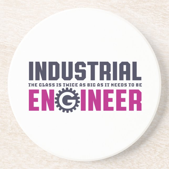Funny Geek Engineer Industrial Engineering Major Coaster (Front)