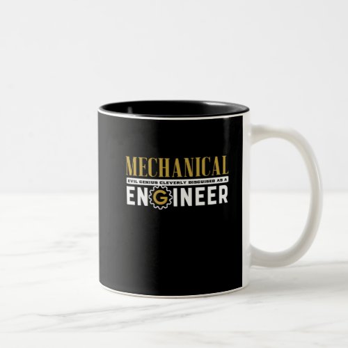Funny Geek Engineer Mechanical Engineering Student Two_Tone Coffee Mug
