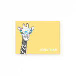 Funny Geek Giraffe Yellow Post-it Notes Funny Geek Giraffe Yellow Post-it Notes