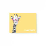 Funny Geek Giraffe Yellow Post-it Notes Funny Geek Giraffe Yellow Post-it Notes