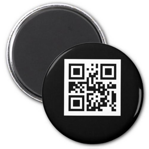 Funny Geek Human QR Code Barcode Code Scanner Magnet