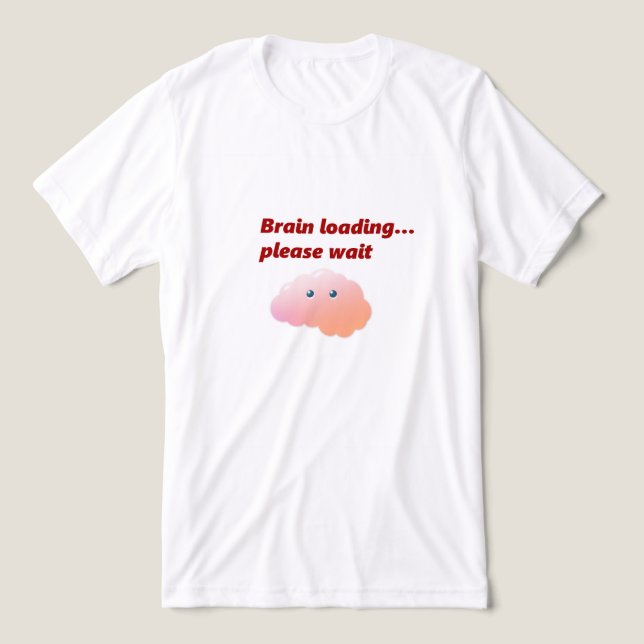 Funny Geek Humor Cartoon T-Shirt Tri-Blend Shirt (Design Front)