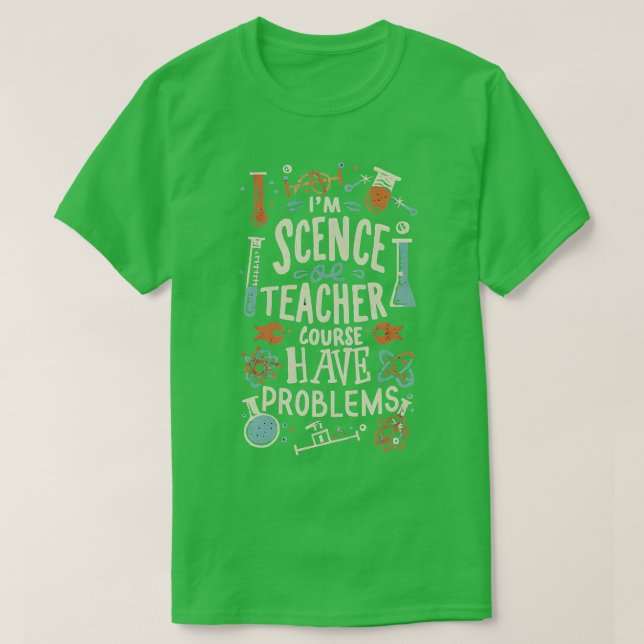 Funny Geek Scientist Science Lab Humor Tee (Design Front)