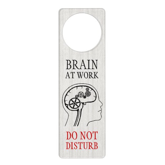 Funny Geek Work Study Do Not Disturb Door Hanger Zazzle Funny Geek Work Study Do Not Disturb Door Hanger