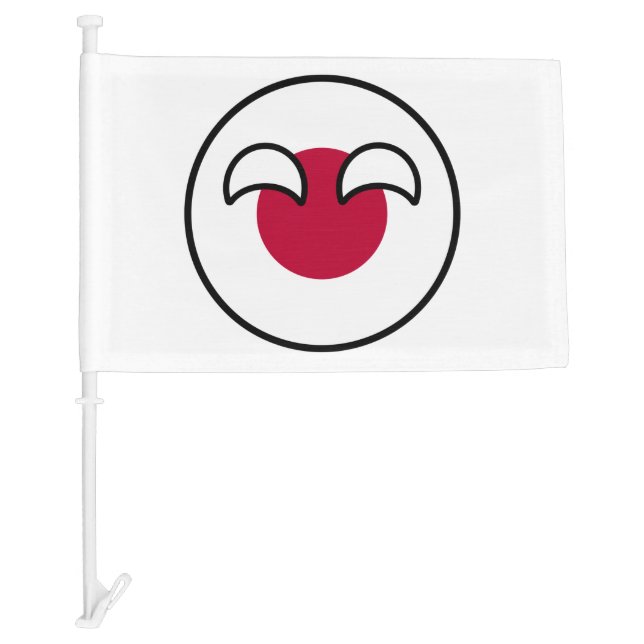 Funny Geeky Japan Countryball Flag (Front)