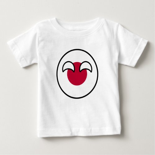 Funny Geeky Japan Countryball Flag Baby T_Shirt