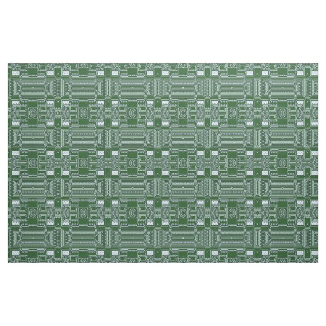 Funny Geeky Nerd Computer Circuit Board Pattern Fabric (Fat Quarter)