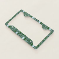 Green Circuit Board Image Aluminum Geeky Cuff