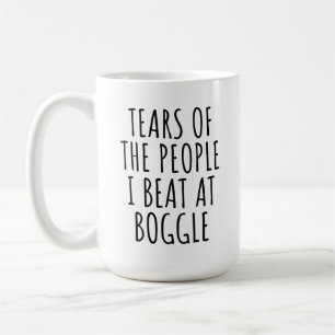 Funny Gemes Tears of the People I Beat At Boggle Coffee Mug