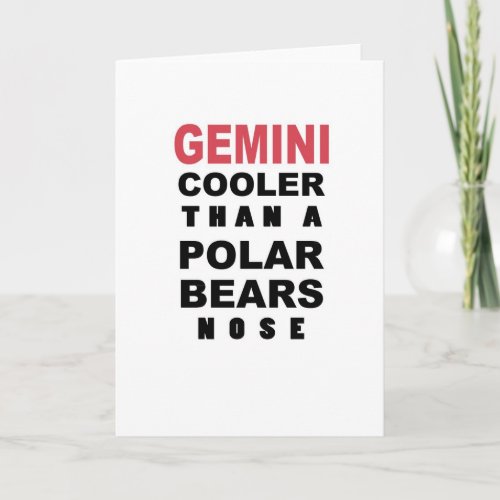 Funny Gemini Birthday Card