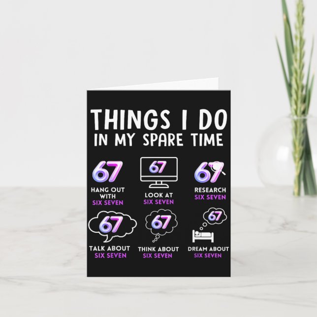 Funny Gen Alpha Lover Trend Fan Modern Youth Humor Card (Front)