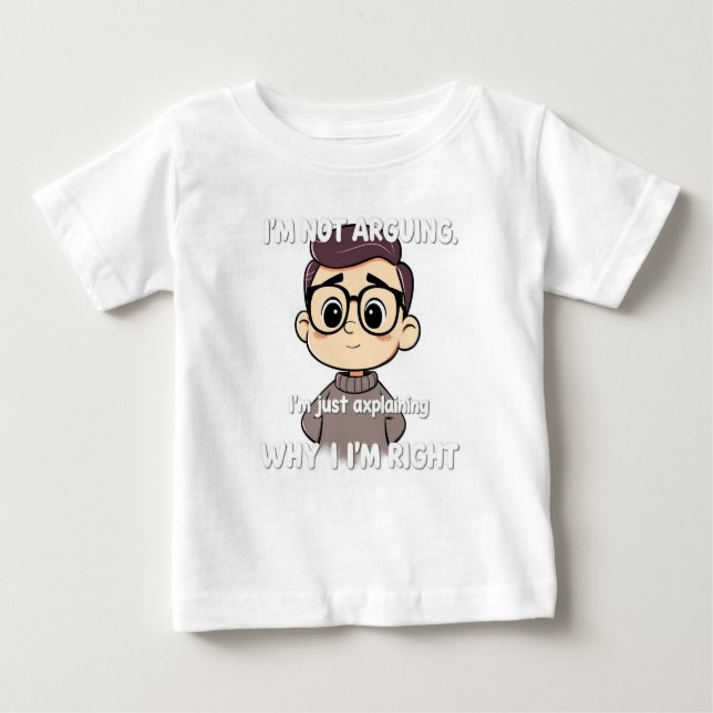 Funny Gen Z Social Media Quote Baby T-Shirt (Front)