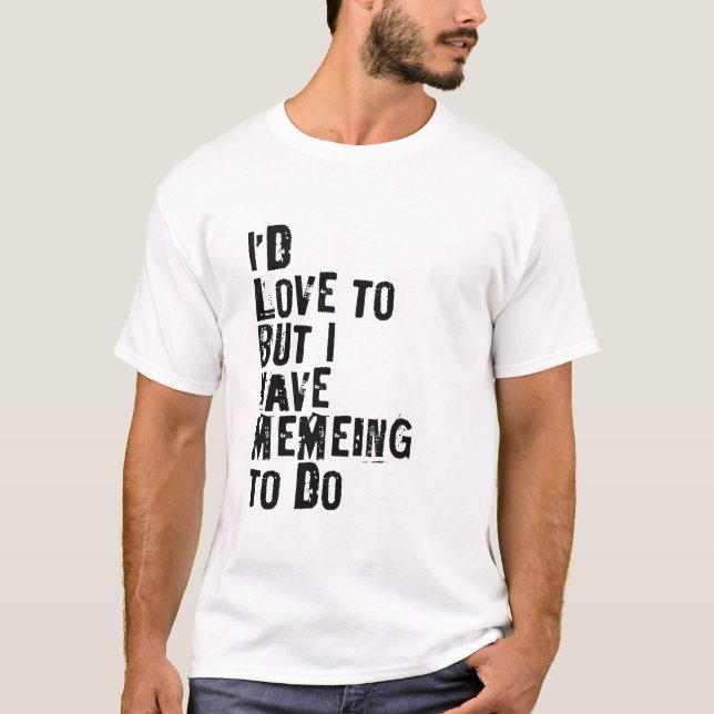 Funny gen z white shirt meme (Front)