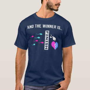 Funny Gender Reveal For Men Cool Baby Shower Party T-Shirt