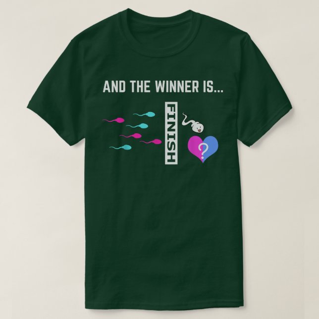 Funny Gender Reveal For Men Cool Baby Shower Party T-Shirt (Design Front)