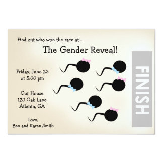 Funny Gender Reveal Party Invitation/ Announcement