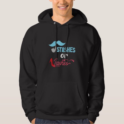 Funny Gender reveal Party Sarcasm Stashes Or Lashe Hoodie