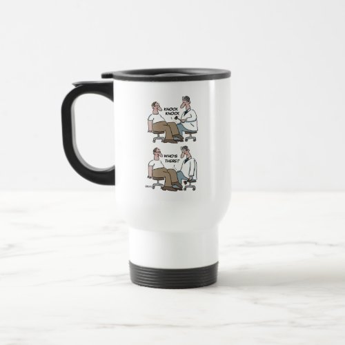 Funny General Practice MD Checking Reflexes Travel Mug