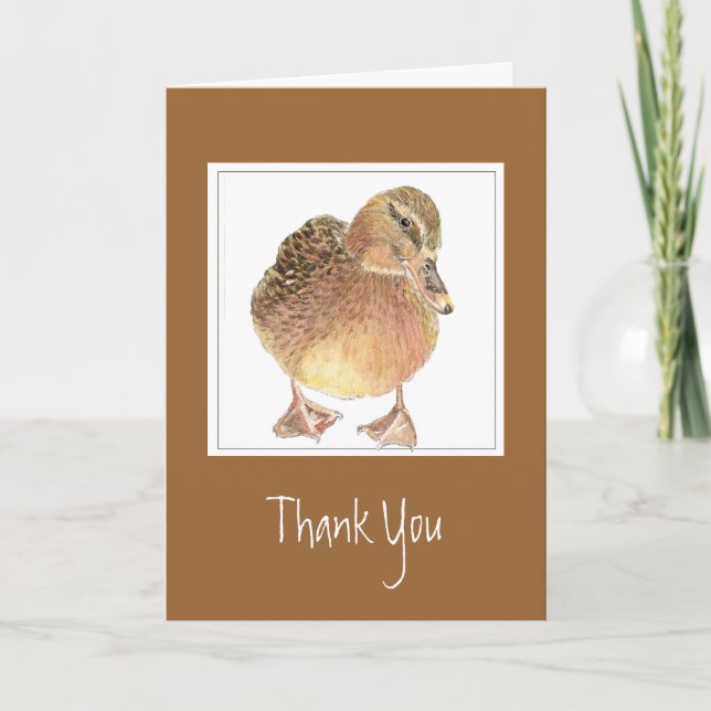Funny, General - Thank You -  Duck Card (Front)